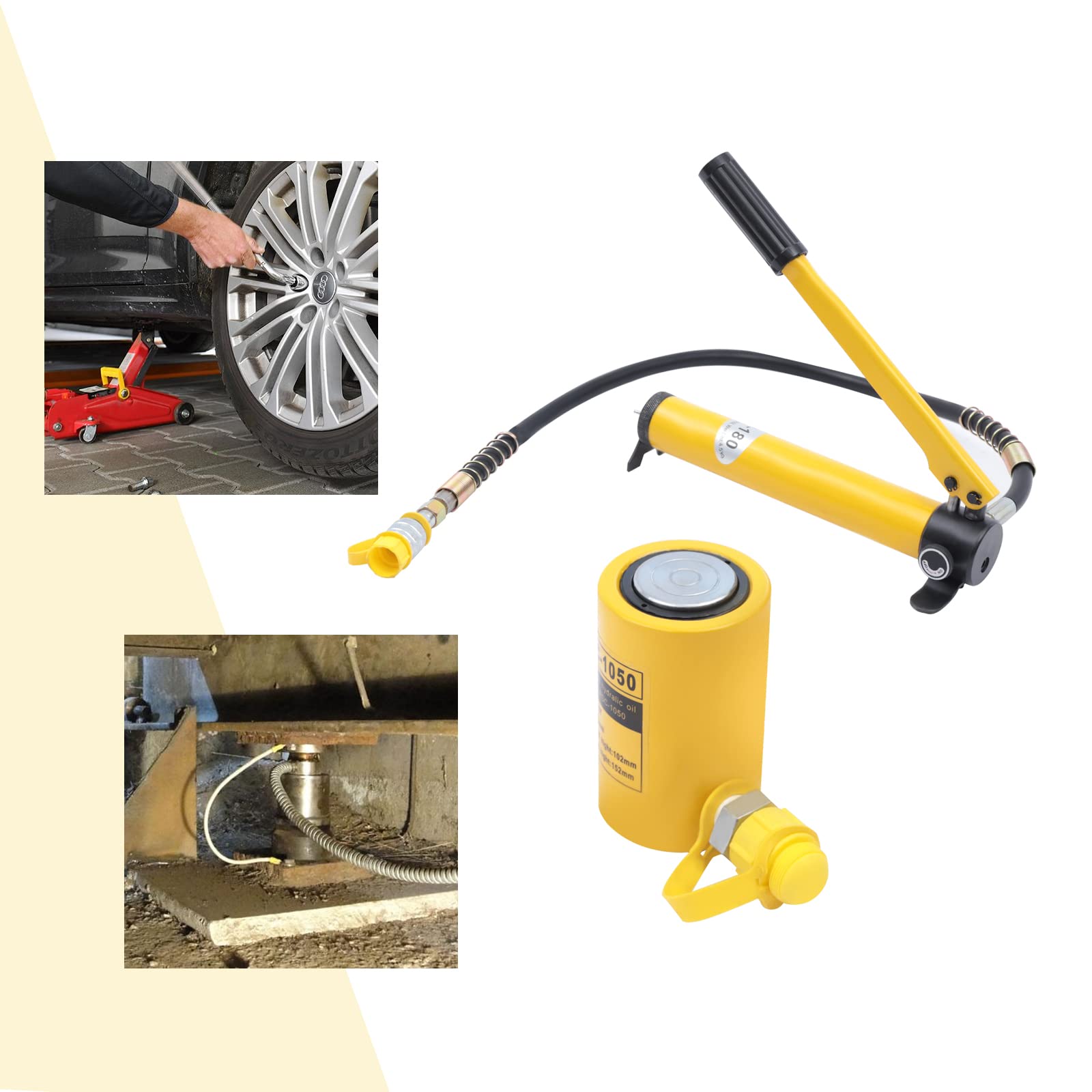 10T Hydraulic Jack Porta Power Kit Low Profile + CP-180